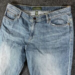 Lauren Ralph Lauren Boyfriend Fit Jeans Womens 36 Blue Denim Mid Rise Casual‎